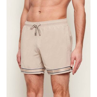 Boss BLACK Szorty kąpielowe Resort_Tape Regular Fit beżowy XL Boss BLACK Szorty kąpielowe Resort_Tape Regular Fit beżowy XL