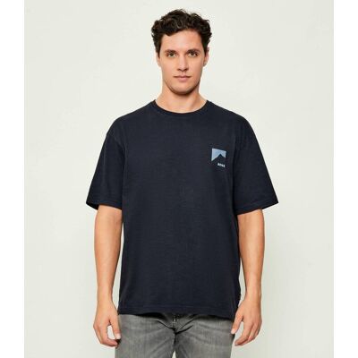 Boss ORANGE T-shirt Te_polar Relaxed fit granatowy S Boss ORANGE T-shirt Te_polar Relaxed fit granatowy S