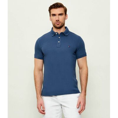 Tommy Hilfiger Polo 1985 Slim Fit niebieski S Tommy Hilfiger Polo 1985 Slim Fit niebieski S