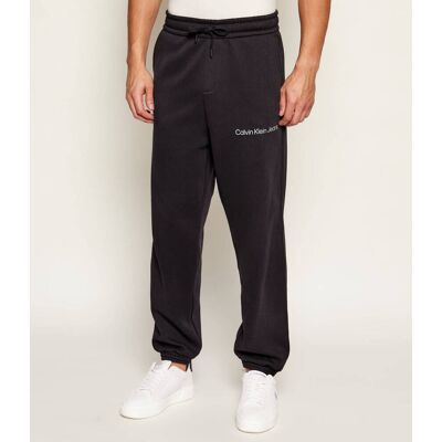 Calvin Klein Jeans Spodnie Regular Fit czarny L Calvin Klein Jeans Spodnie Regular Fit czarny L