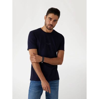 Guess T-shirt AIDY Slim Fit granatowy M Guess T-shirt AIDY Slim Fit granatowy M
