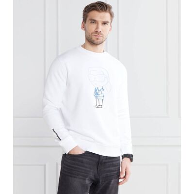 Karl Lagerfeld Bluza SWEAT Regular Fit biały XXL Karl Lagerfeld Bluza SWEAT Regular Fit biały XXL