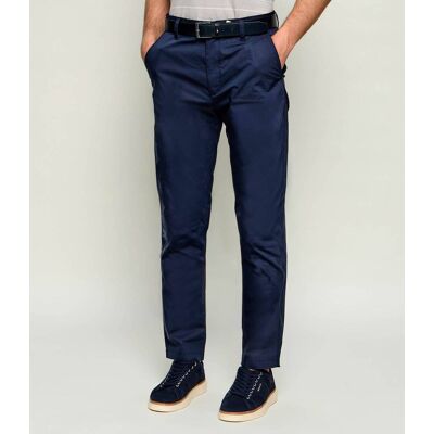 Boss ORANGE Spodnie chino DS-9 Tapered fit granatowy 34/34 Boss ORANGE Spodnie chino DS-9 Tapered fit granatowy 34/34