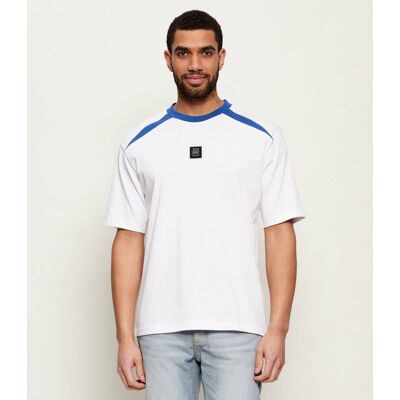 HUGO T-shirt Dedril Hugo x Racing Bulls Relaxed fit biały L HUGO T-shirt Dedril Hugo x Racing Bulls Relaxed fit biały L