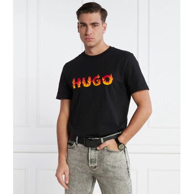 HUGO T-shirt Danda Regular Fit czarny XXL HUGO T-shirt Danda Regular Fit czarny XXL