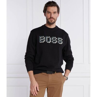 Boss ORANGE Bluza Weglitchlogo Regular Fit czarny XXL Boss ORANGE Bluza Weglitchlogo Regular Fit czarny XXL