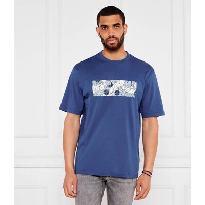Hugo Blue T-shirt Nurix Regular Fit granatowy M Hugo Blue T-shirt Nurix Regular Fit granatowy M
