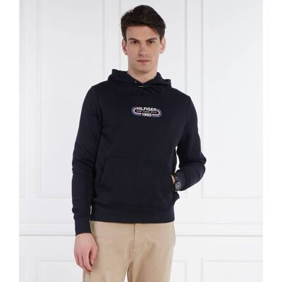 Tommy Hilfiger Bluza TRACK GRAPHIC Regular Fit granatowy XL Tommy Hilfiger Bluza TRACK GRAPHIC Regular Fit granatowy XL
