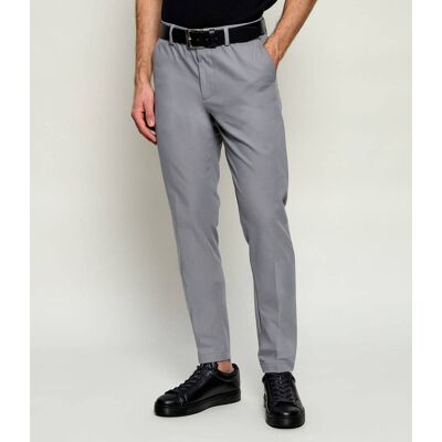 Boss BLACK Spodnie chino P-Kaiton1-Zip Slim Fit szary 33/32 Boss BLACK Spodnie chino P-Kaiton1-Zip Slim Fit szary 33/32