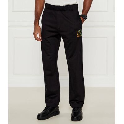 HUGO Spodnie dresowe Diridopano Loose fit czarny M HUGO Spodnie dresowe Diridopano Loose fit czarny M