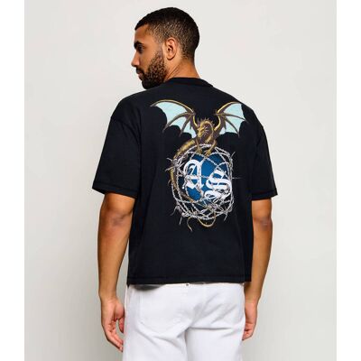 AllSaints T-shirt Wyvern Loose fit czarny S AllSaints T-shirt Wyvern Loose fit czarny S