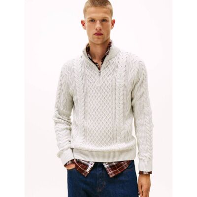 Tommy Jeans Sweter Slim Fit szary XXL Tommy Jeans Sweter Slim Fit szary XXL