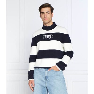 Tommy Jeans Sweter Regular Fit granatowy XL Tommy Jeans Sweter Regular Fit granatowy XL