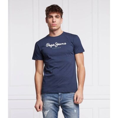 Pepe Jeans London T-shirt Eggo Regular Fit granatowy S Pepe Jeans London T-shirt Eggo Regular Fit granatowy S