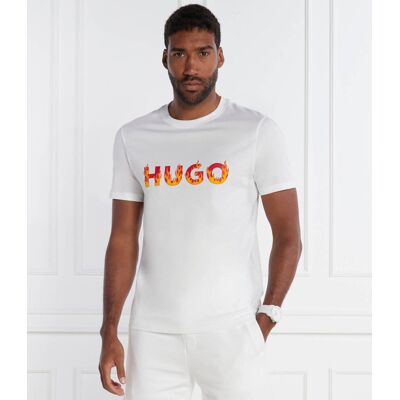 HUGO T-shirt Danda Regular Fit biały L HUGO T-shirt Danda Regular Fit biały L