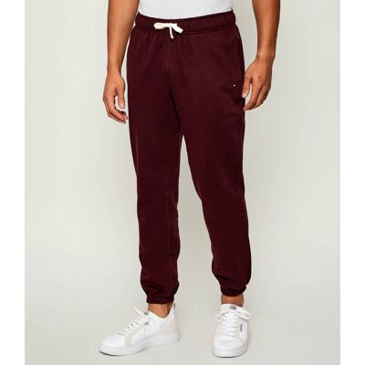 Tommy Hilfiger Spodnie dresowe Essential Regular Fit bordowy L Tommy Hilfiger Spodnie dresowe Essential Regular Fit bordowy L