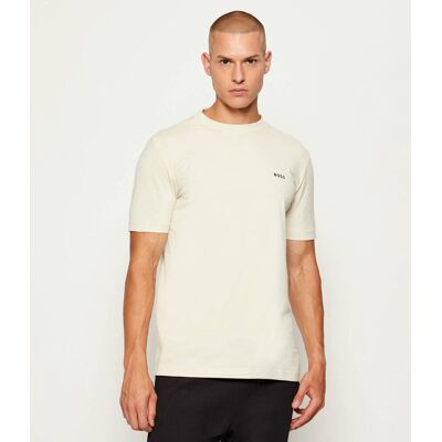 Boss GREEN T-shirt Regular Fit stretch kremowy XXL Boss GREEN T-shirt Regular Fit stretch kremowy XXL