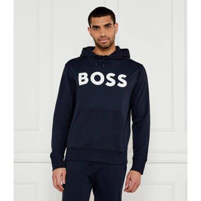 Boss ORANGE Bluza Webasic Relaxed fit granatowy L Boss ORANGE Bluza Webasic Relaxed fit granatowy L