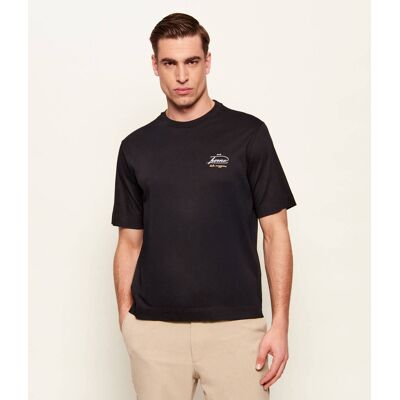 Herno T-shirt Regular Fit czarny L Herno T-shirt Regular Fit czarny L