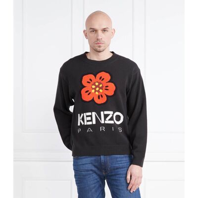Kenzo Sweter Regular Fit czarny M Kenzo Sweter Regular Fit czarny M