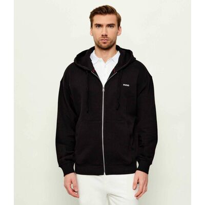 HUGO Bluza Dapozip Relaxed fit czarny XL HUGO Bluza Dapozip Relaxed fit czarny XL