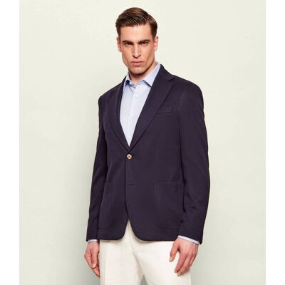 Sand Copenhagen Wełniana marynarka Star Easy Slim Fit granatowy 54 Sand Copenhagen Wełniana marynarka Star Easy Slim Fit granatowy 54