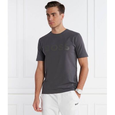 Boss GREEN T-shirt Tee 8 Slim Fit stretch grafitowy L Boss GREEN T-shirt Tee 8 Slim Fit stretch grafitowy L