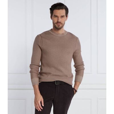 Joop! Wełniany sweter JK-11Willon Regular Fit brązowy XXL Joop! Wełniany sweter JK-11Willon Regular Fit brązowy XXL