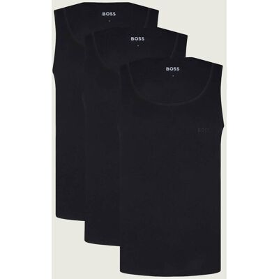 Boss Bodywear Tank top 3-pack RibClassic Regular Fit czarny L Boss Bodywear Tank top 3-pack RibClassic Regular Fit czarny L
