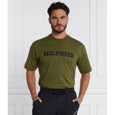 Tommy Hilfiger T-shirt MONOTYPE EMBRO Relaxed fit khaki M Tommy Hilfiger T-shirt MONOTYPE EMBRO Relaxed fit khaki M