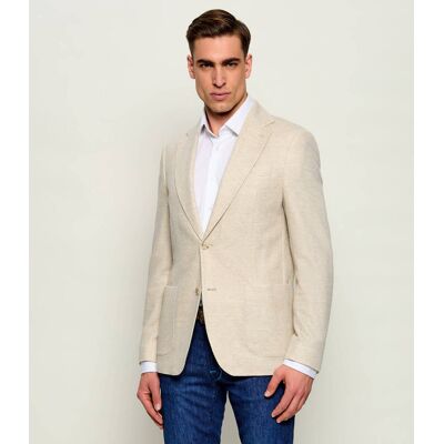 Sand Copenhagen Marynarka Star Easy PP Regular Fit z dodatkiem lnu beżowy 50 Sand Copenhagen Marynarka Star Easy PP Regular Fit z dodatkiem lnu beżowy 50