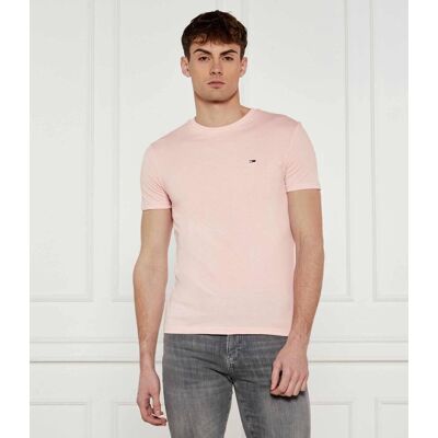 Tommy Jeans T-shirt Extra slim fit różowy L Tommy Jeans T-shirt Extra slim fit różowy L