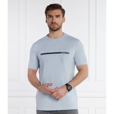Boss GREEN T-shirt Tee 4 Regular Fit stretch błękitny XL Boss GREEN T-shirt Tee 4 Regular Fit stretch błękitny XL