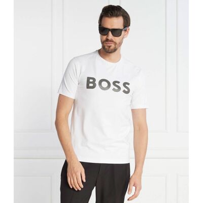 Boss GREEN T-shirt Tee 8 Slim Fit stretch biały M Boss GREEN T-shirt Tee 8 Slim Fit stretch biały M