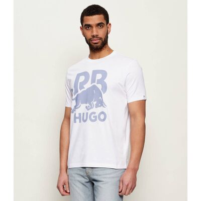 HUGO T-shirt Dlix Hugo x Racing Bulls Regular Fit biały L HUGO T-shirt Dlix Hugo x Racing Bulls Regular Fit biały L