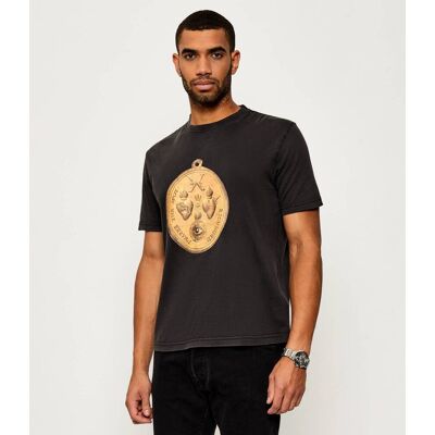 Richmond X T-shirt Samat Regular Fit grafitowy XXL Richmond X T-shirt Samat Regular Fit grafitowy XXL