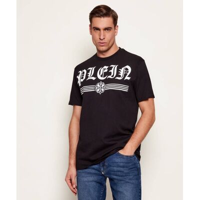 Philipp Plein T-shirt Gothic Plein Regular Fit czarny M Philipp Plein T-shirt Gothic Plein Regular Fit czarny M