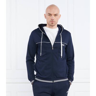 Boss BLACK Bluza Core Hooded Jacket Regular Fit granatowy S Boss BLACK Bluza Core Hooded Jacket Regular Fit granatowy S