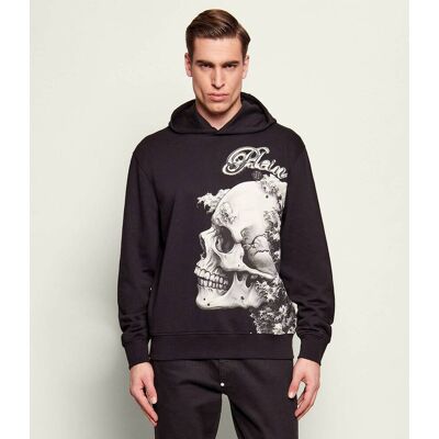 Philipp Plein Bluza Ceramic Skull Regular Fit czarny M Philipp Plein Bluza Ceramic Skull Regular Fit czarny M