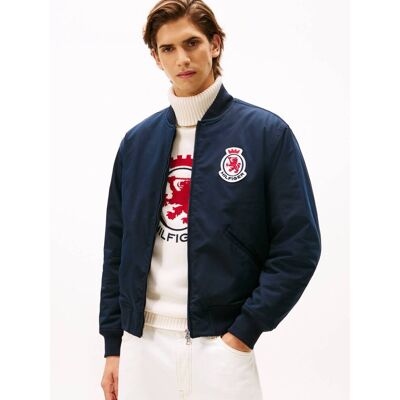 Tommy Hilfiger Kurtka bomber Regular Fit granatowy S Tommy Hilfiger Kurtka bomber Regular Fit granatowy S