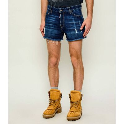 Dsquared2 Jeansowe szorty Cut Off Slim Fit granatowy 46 Dsquared2 Jeansowe szorty Cut Off Slim Fit granatowy 46