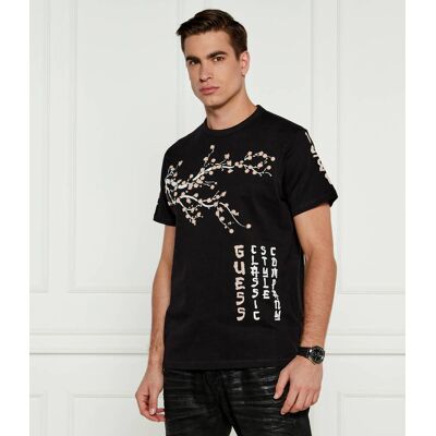 Guess T-shirt JAPANESE TREE Regular Fit czarny L Guess T-shirt JAPANESE TREE Regular Fit czarny L
