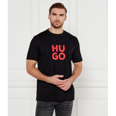 HUGO T-shirt Daltorip Regular Fit czarny XL HUGO T-shirt Daltorip Regular Fit czarny XL