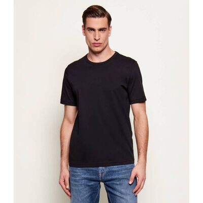 TIGER OF SWEDEN T-shirt Olaf Slim Fit mercerised czarny XXL TIGER OF SWEDEN T-shirt Olaf Slim Fit mercerised czarny XXL