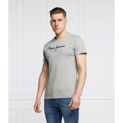 Pepe Jeans London T-shirt Eggo Regular Fit szary S Pepe Jeans London T-shirt Eggo Regular Fit szary S