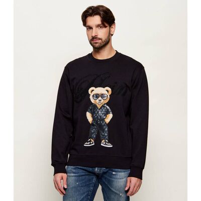 Philipp Plein Bluza TEDDY Regular Fit czarny M Philipp Plein Bluza TEDDY Regular Fit czarny M