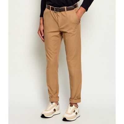Boss BLACK Spodnie chino P-Kaiton1-Zip Slim Fit beżowy 33/34 Boss BLACK Spodnie chino P-Kaiton1-Zip Slim Fit beżowy 33/34