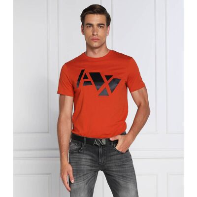 Giorgio Armani Exchange T-shirt Regular Fit pomarańczowy XL Giorgio Armani Exchange T-shirt Regular Fit pomarańczowy XL