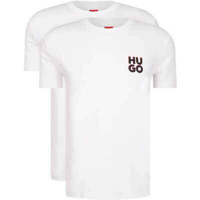 HUGO T-shirt Regular Fit biały XS HUGO T-shirt Regular Fit biały XS