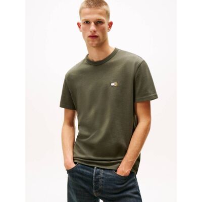 Tommy Jeans T-shirt Regular Fit oliwkowy L Tommy Jeans T-shirt Regular Fit oliwkowy L